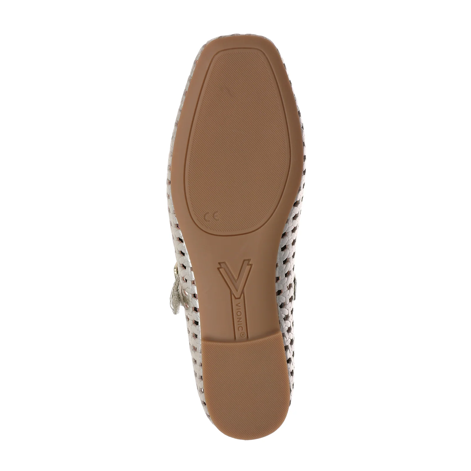 Vionic Alameda Woven Mary Jane Flat (Women) - Gold Leather - Image 6