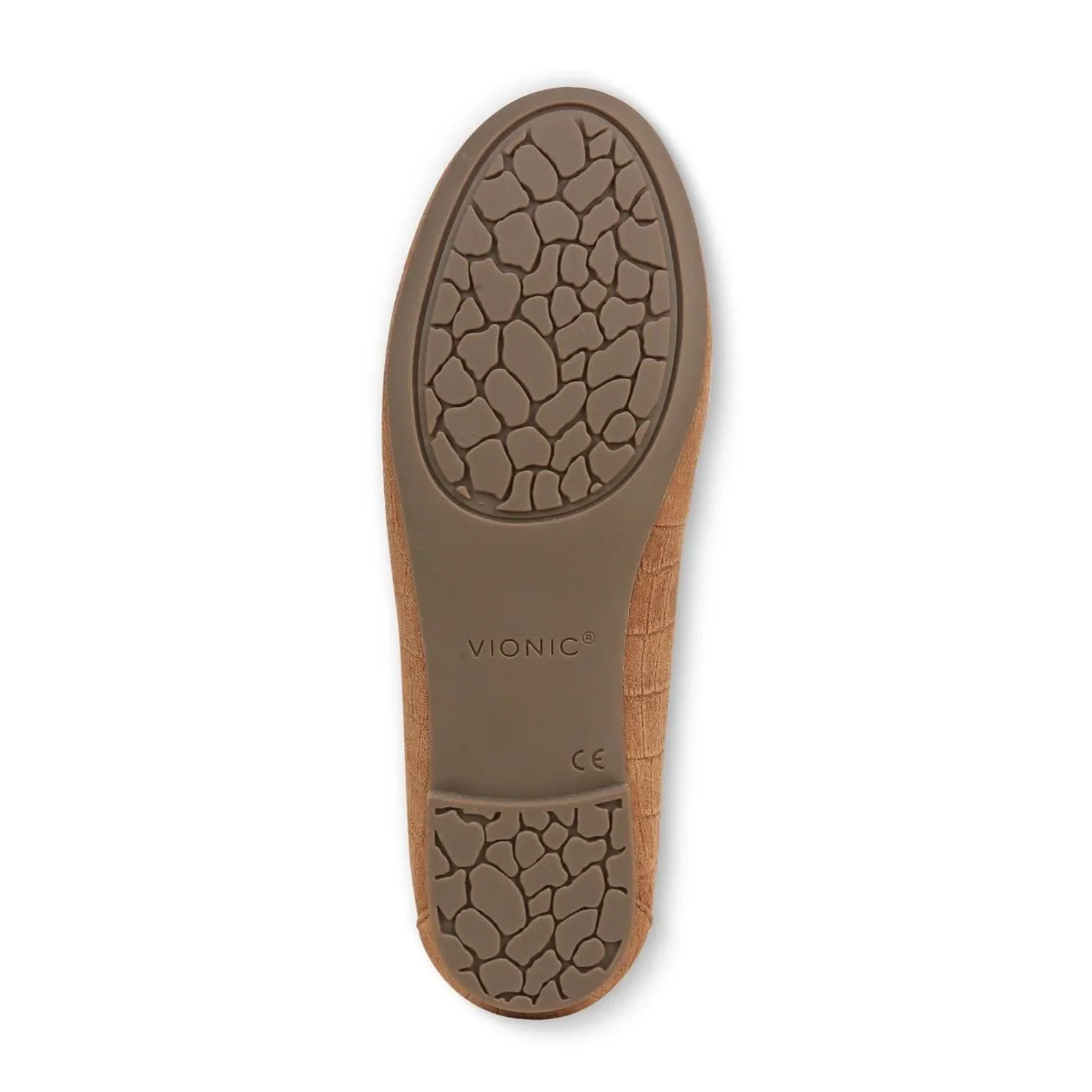 Vionic Anita Flat (Women) - Tan Croc Embossed Suede - Image 5