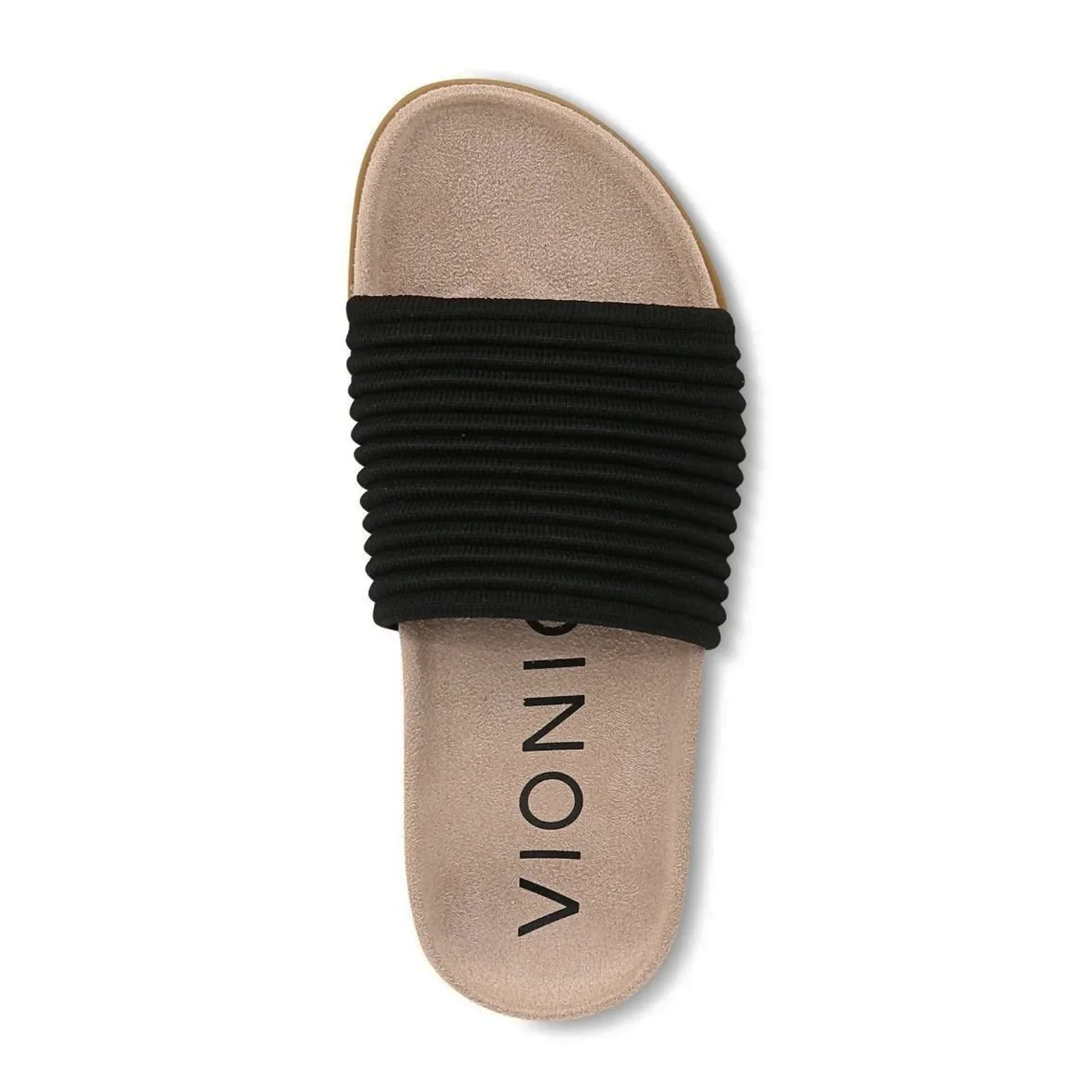 Vionic Evie Knit Slide Sandal (Women) - Black - Image 6