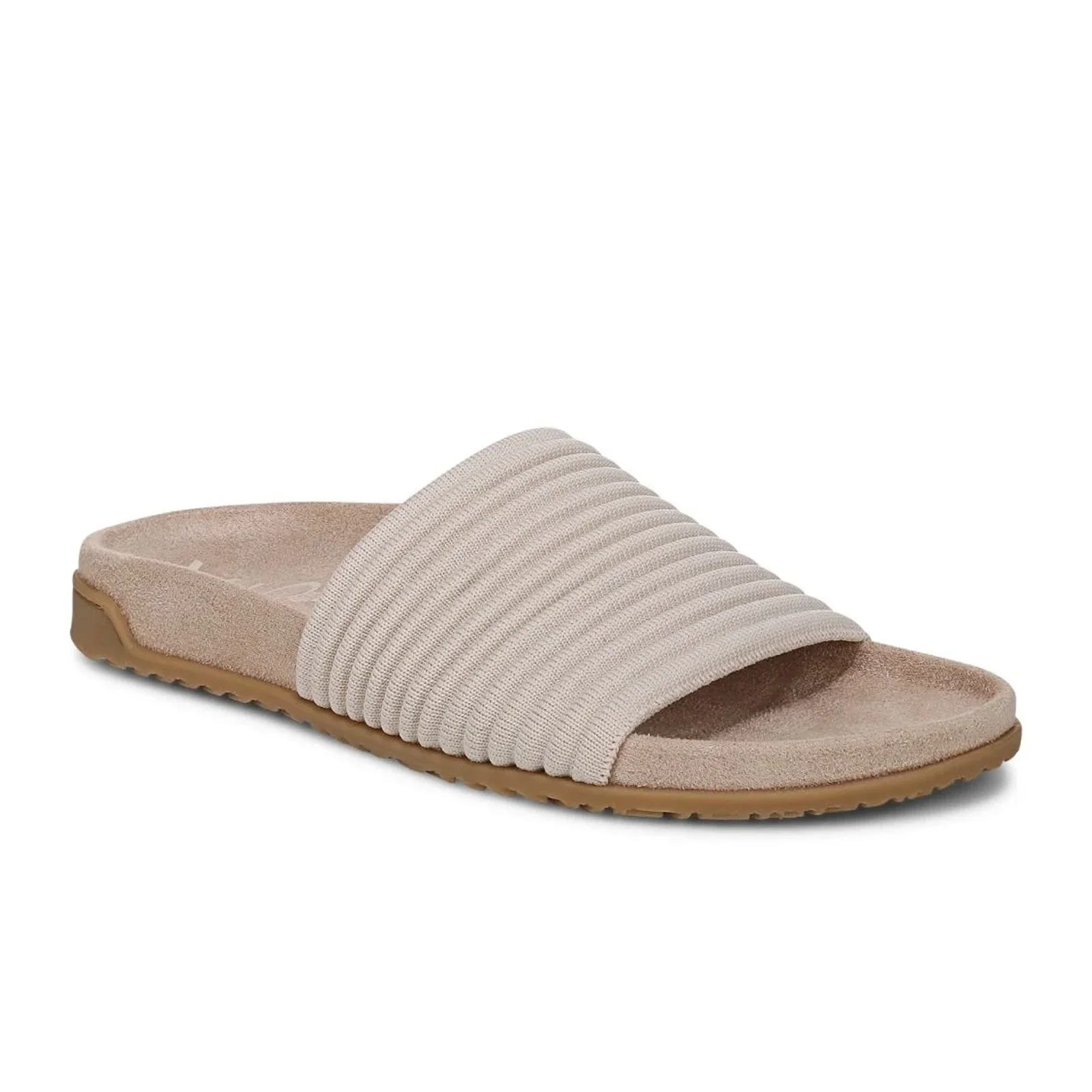 Vionic Evie Knit Slide Sandal (Women) - Cream