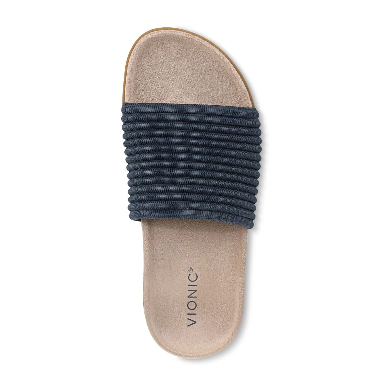Vionic Evie Knit Slide Sandal (Women) - Dark Denim - Image 6