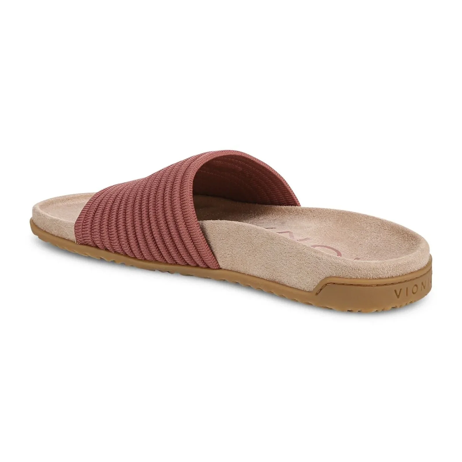 Vionic Evie Knit Slide Sandal (Women) - Withered Rose - Image 3