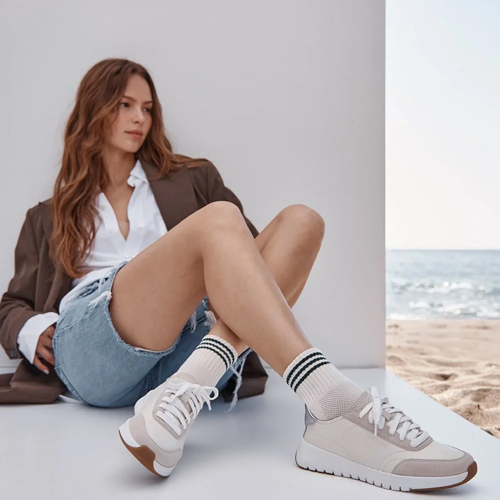 Vionic Uptown Sneaker (Women) - Ivory/Silver - Image 9