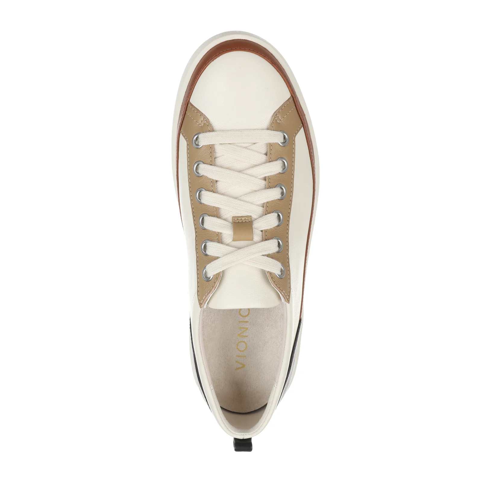 Vionic Winny Sneaker (Women) - Ivory/Black Tumbled Leather - Image 7