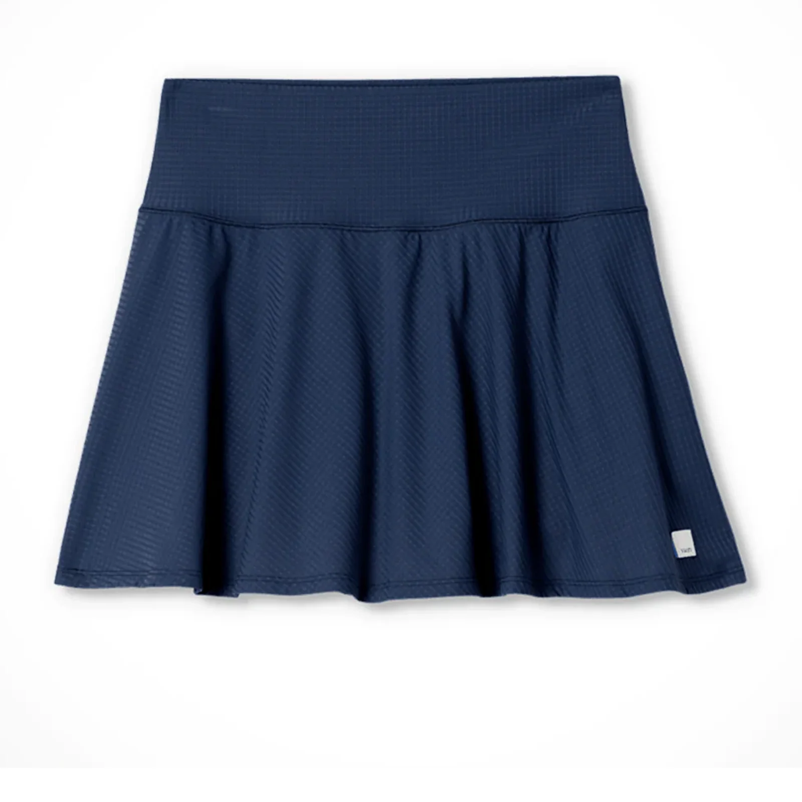 Vuori Baseline Gingham 14.5" Skirt (Women) - Ocean Blue