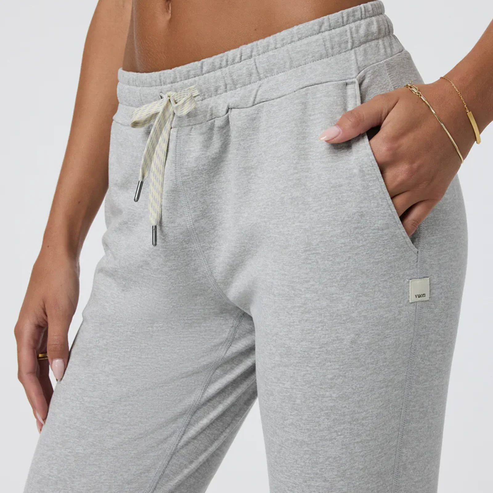 Vuori Performance Jogger (Women) - Pale Grey Heather - Image 5