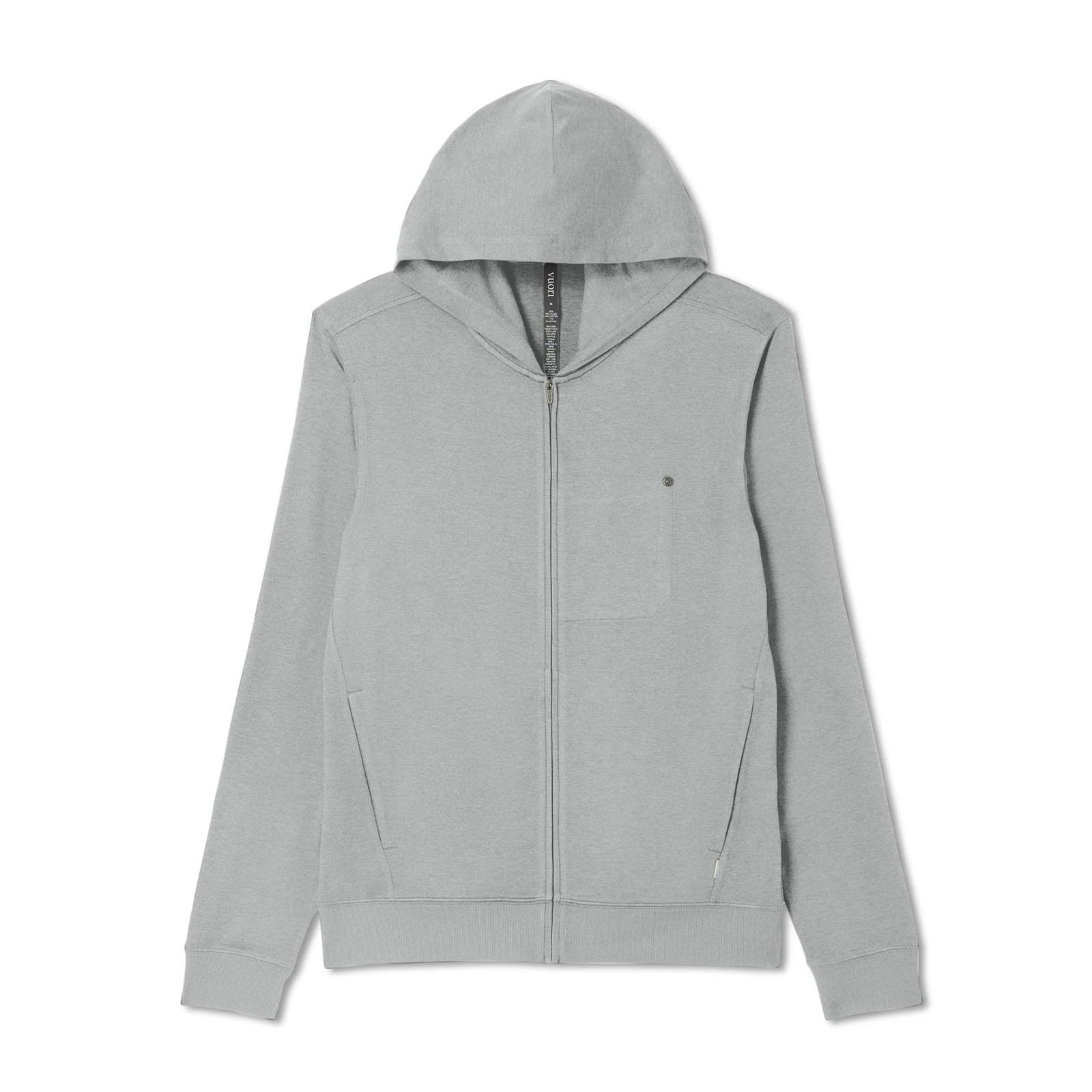 Vuori Ponto Full Zip Hoodie (Men) - Driftwood Heather