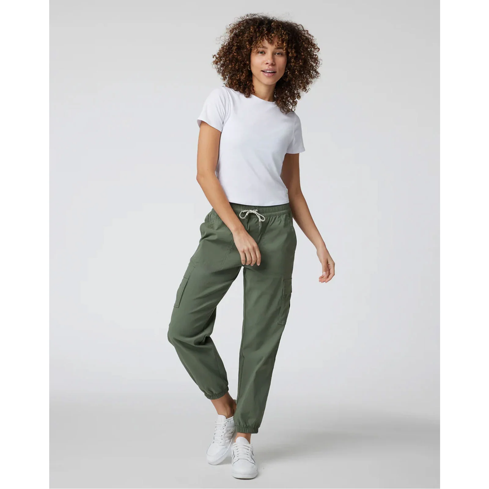 Vuori Pose Fitted Tee (Women) - White - Image 3