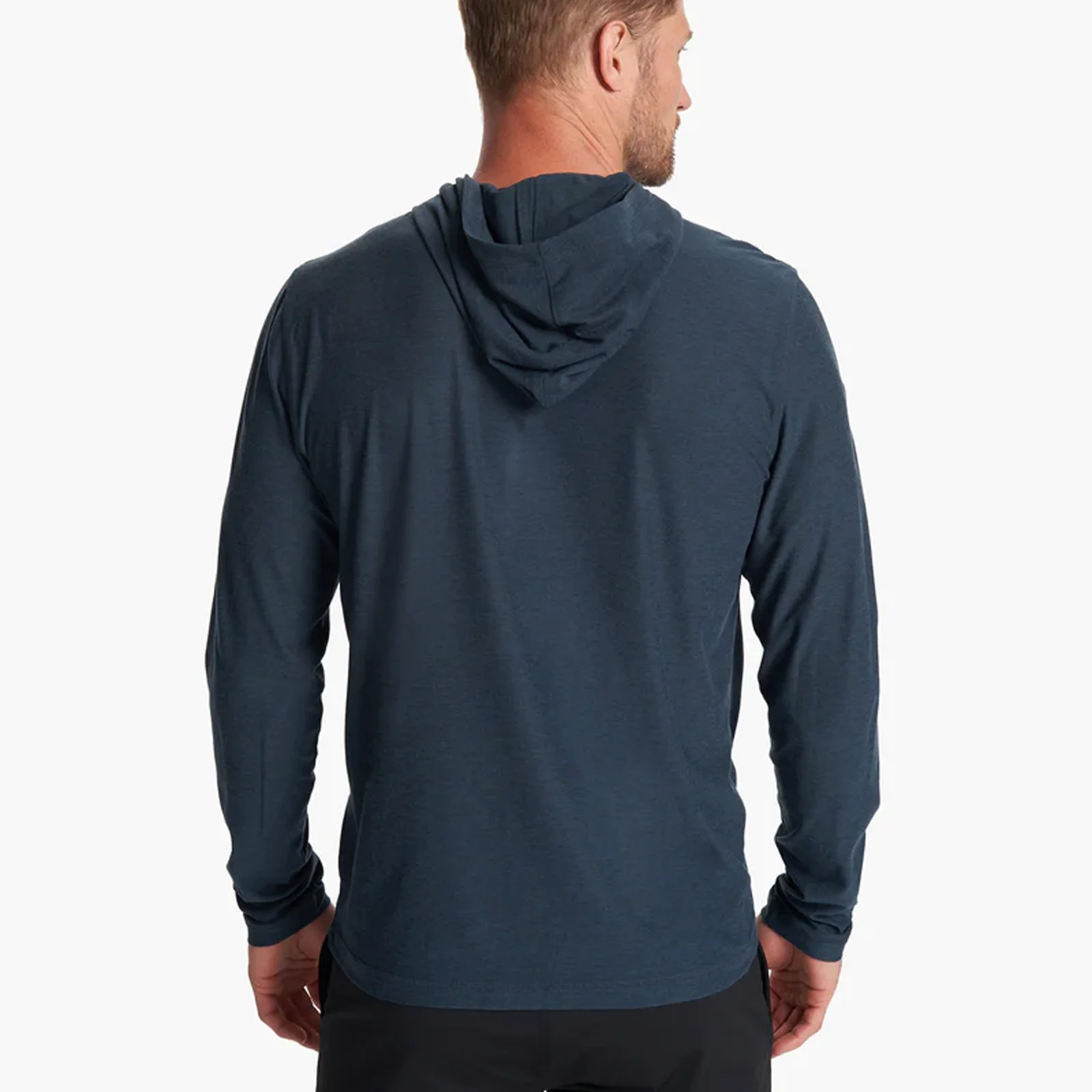 Vuori Strato Tech Hoodie (Men) - Navy Heather - Image 3