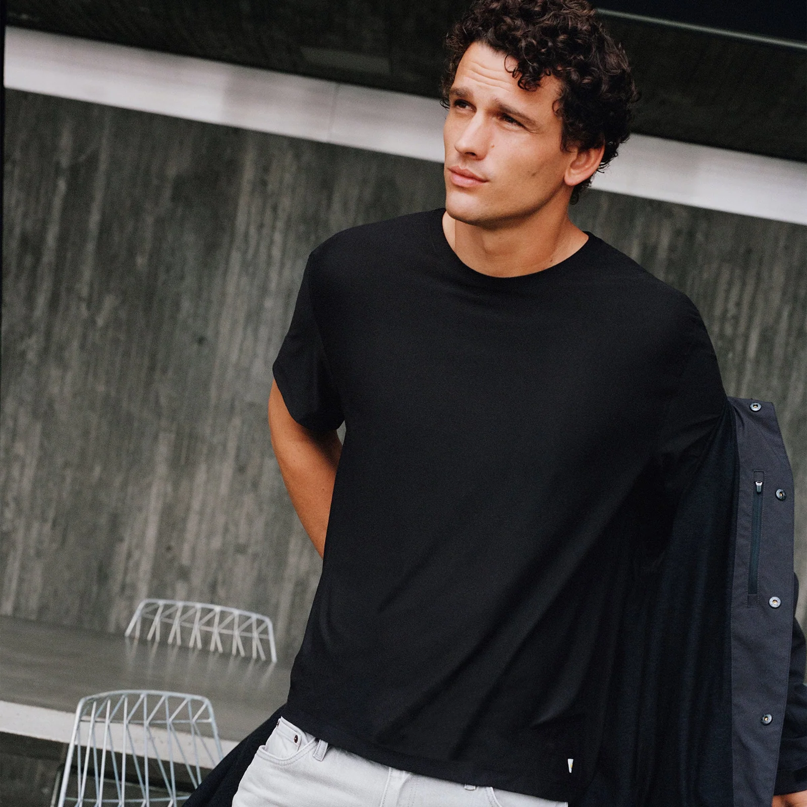 Vuori Strato Tech Tee (Men) - Black - Image 6