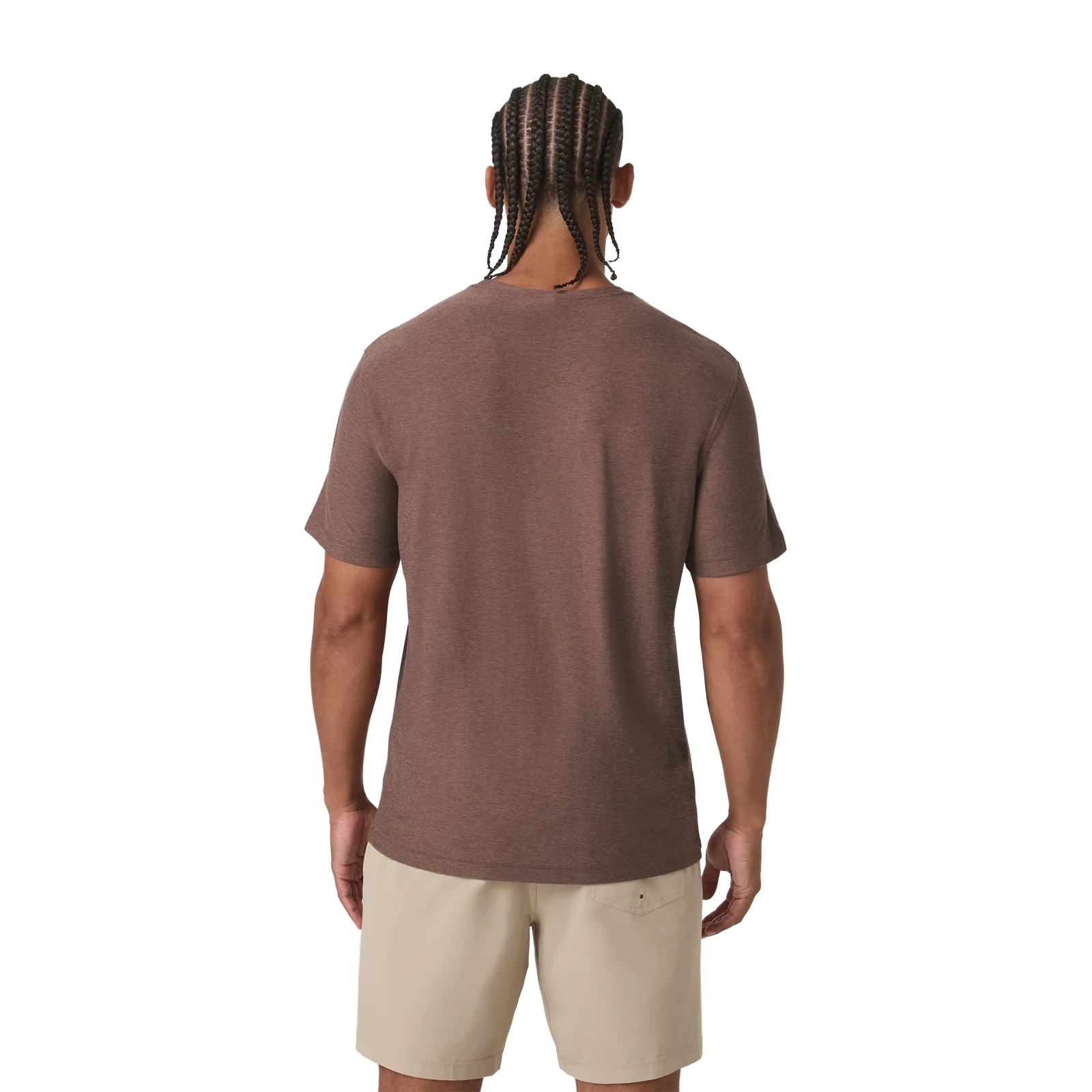 Vuori Strato Tech Tee (Men) - Sable Heather - Image 3