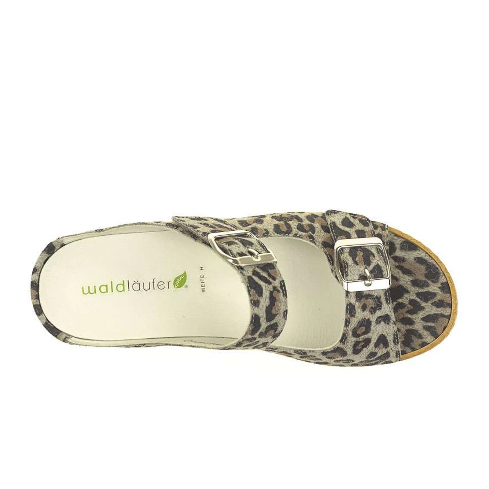 Waldlaufer Hanila 306502 Slide Sandal (Women) - Leopard Print - Image 4