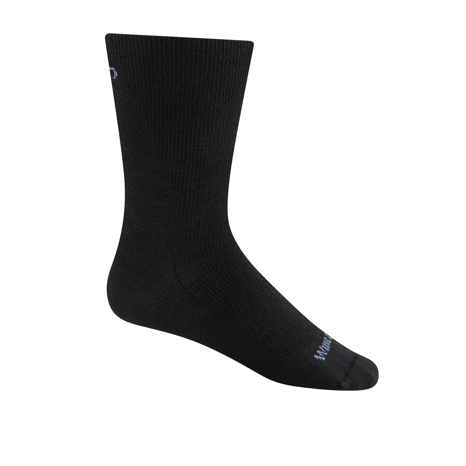 Wide Open Solid Basic Lightweight Crew Sock (Women) - Black