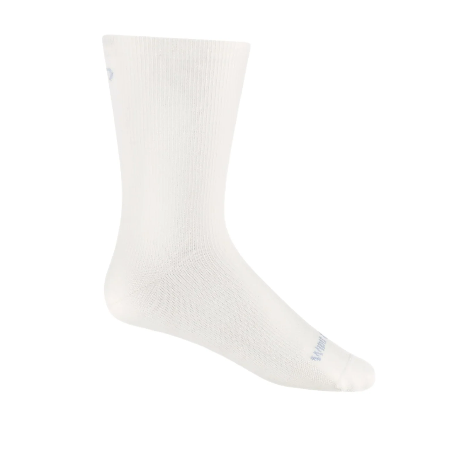 Wide Open Solid Basic Lightweight Crew Sock (Women) - White