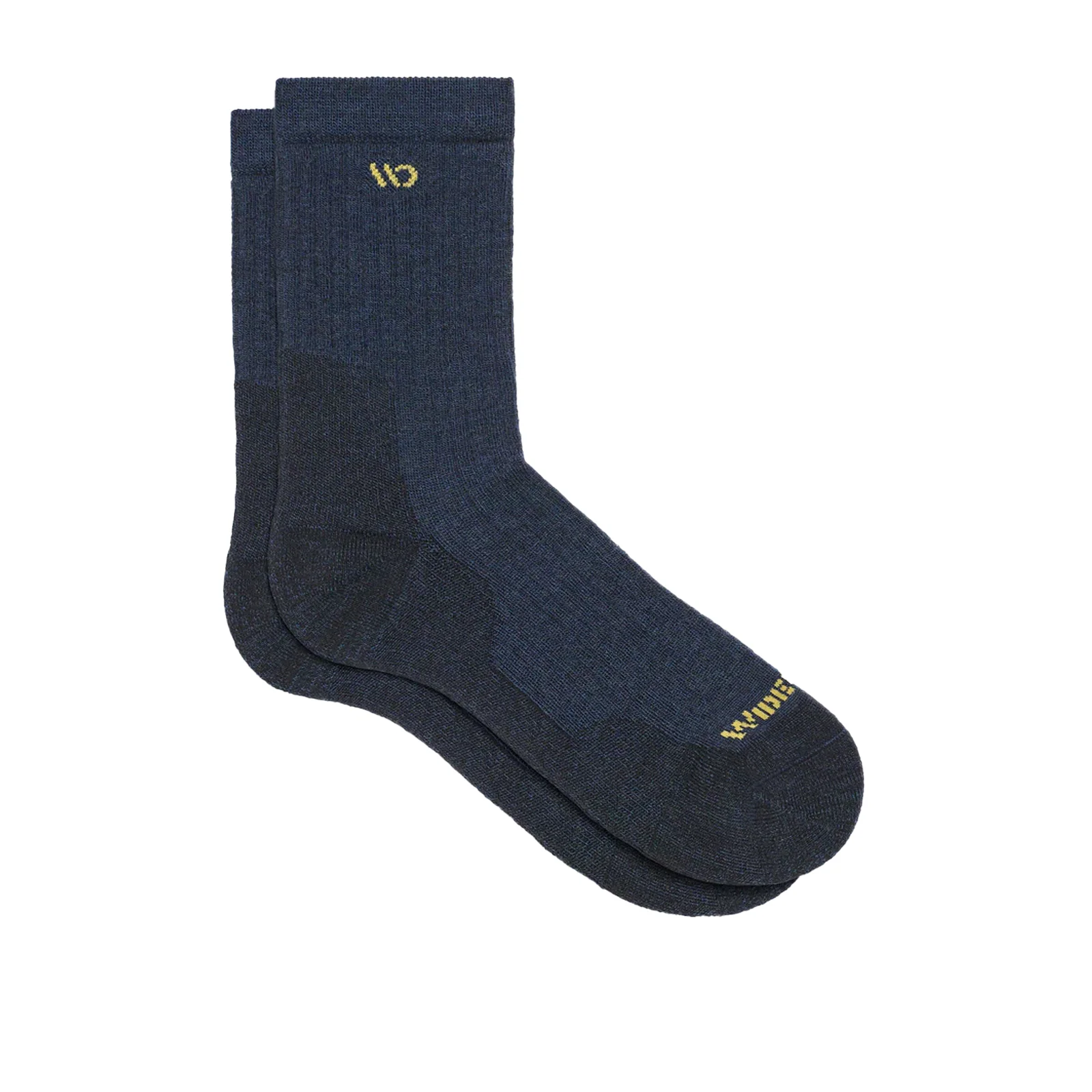 Wide Open Solid Cushioned Micro Crew Sock (Men) - Denim
