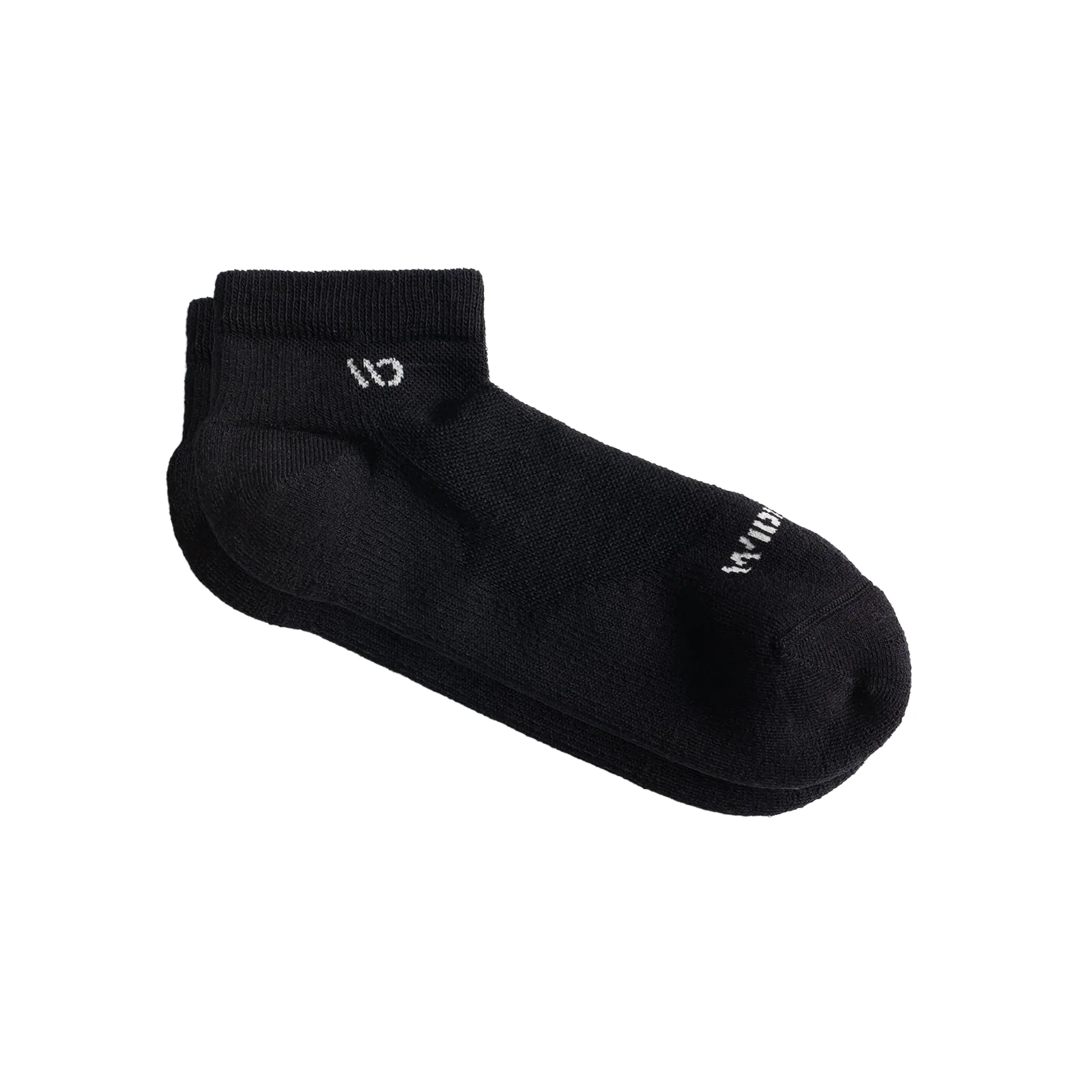 Wide Open Solid Cushioned No Show Sock (Men) - Black