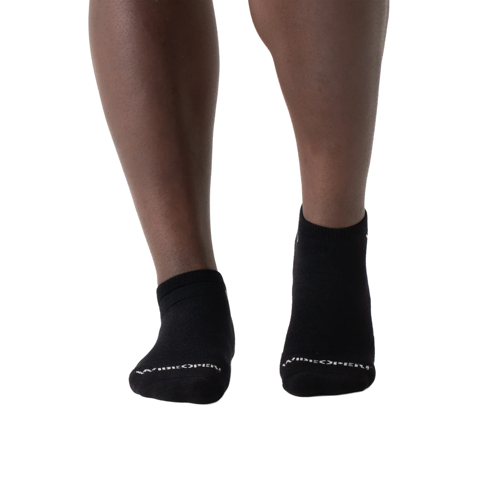 Wide Open Solid Cushioned No Show Sock (Men) - Black - Image 3