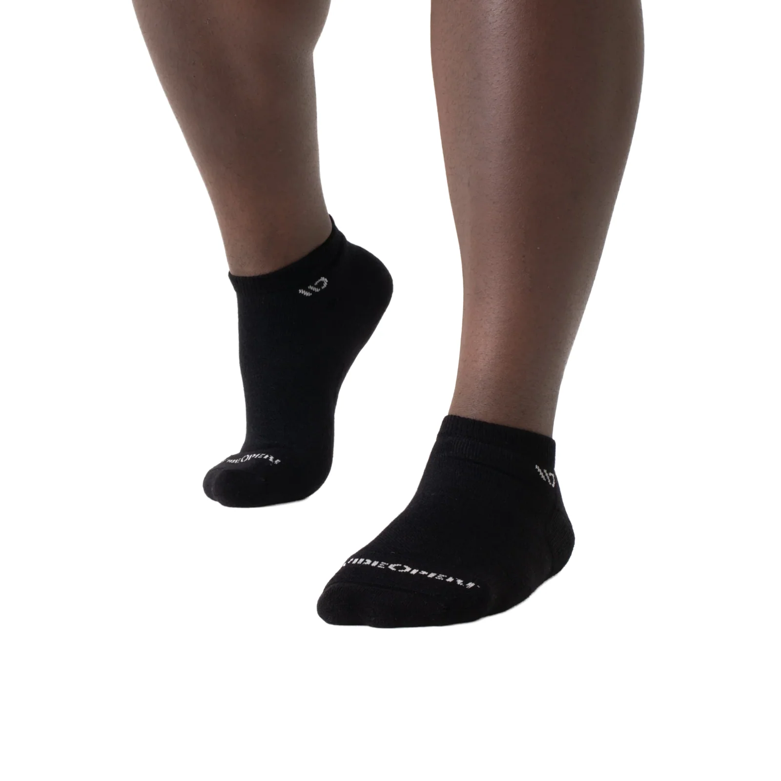 Wide Open Solid Cushioned No Show Sock (Men) - Black - Image 4