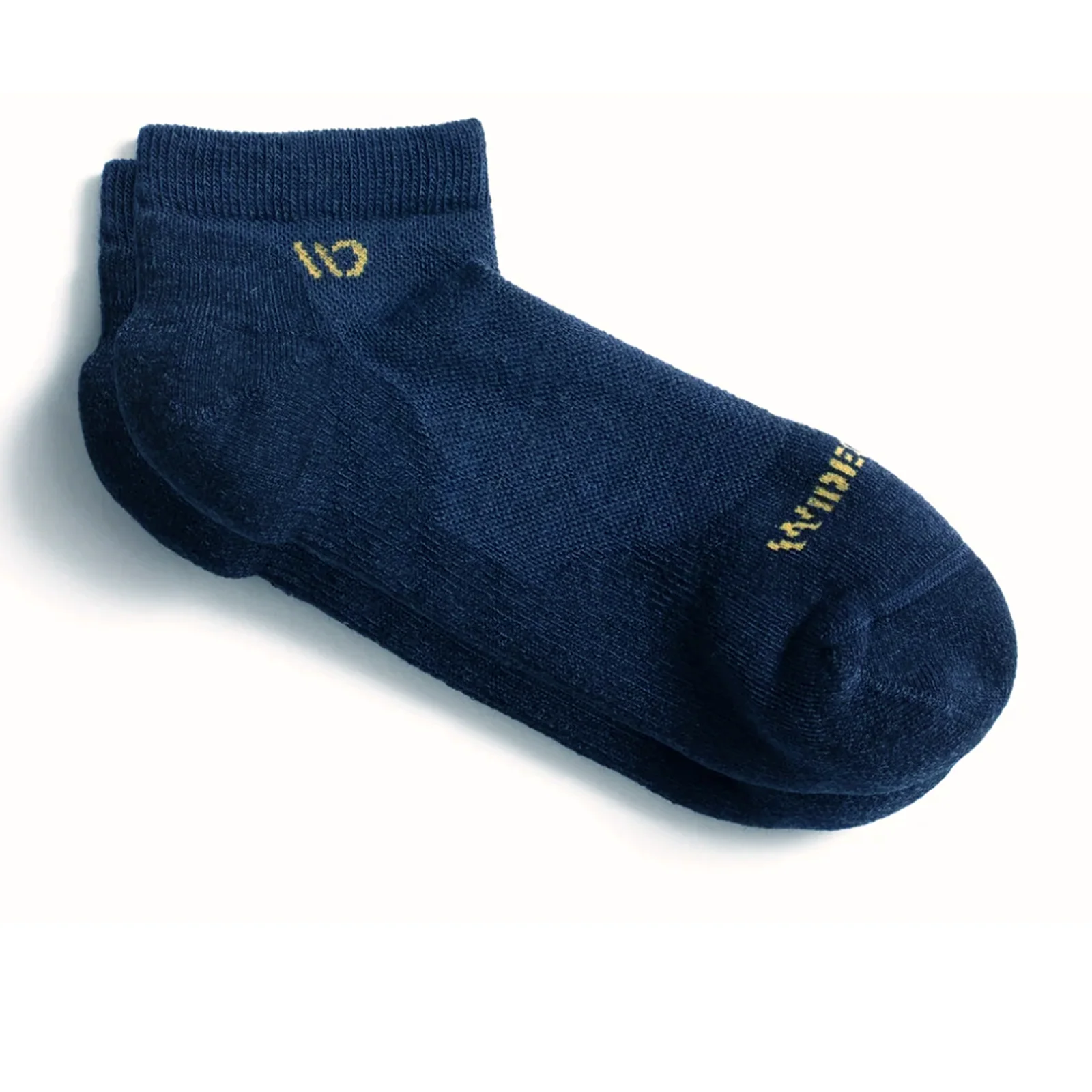 Wide Open Solid Cushioned No Show Sock (Men) - Denim
