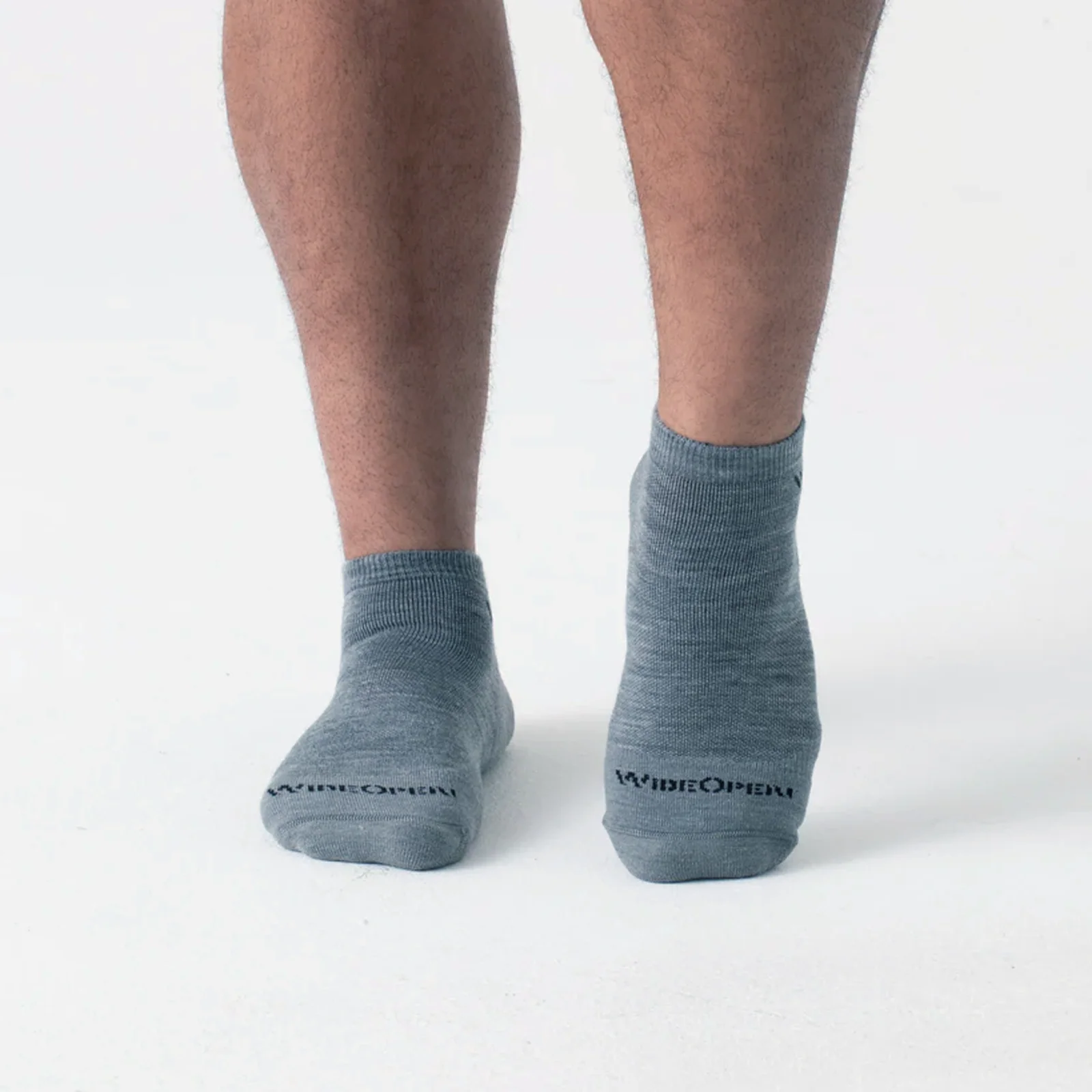 Wide Open Solid Cushioned No Show Sock (Men) - Denim - Image 8