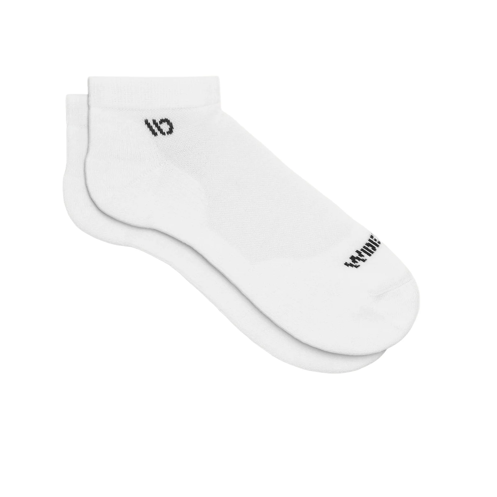 Wide Open Solid Cushioned No Show Sock (Men) - White