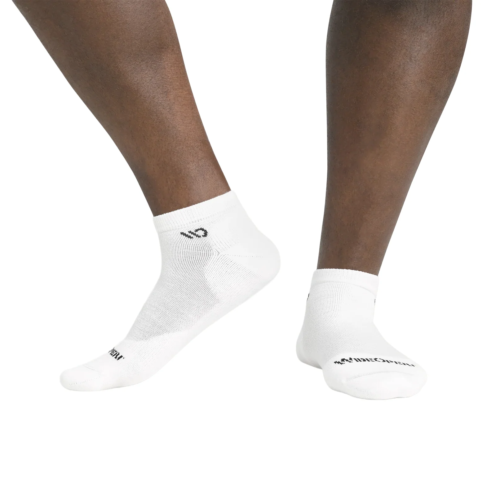 Wide Open Solid Cushioned No Show Sock (Men) - White - Image 3