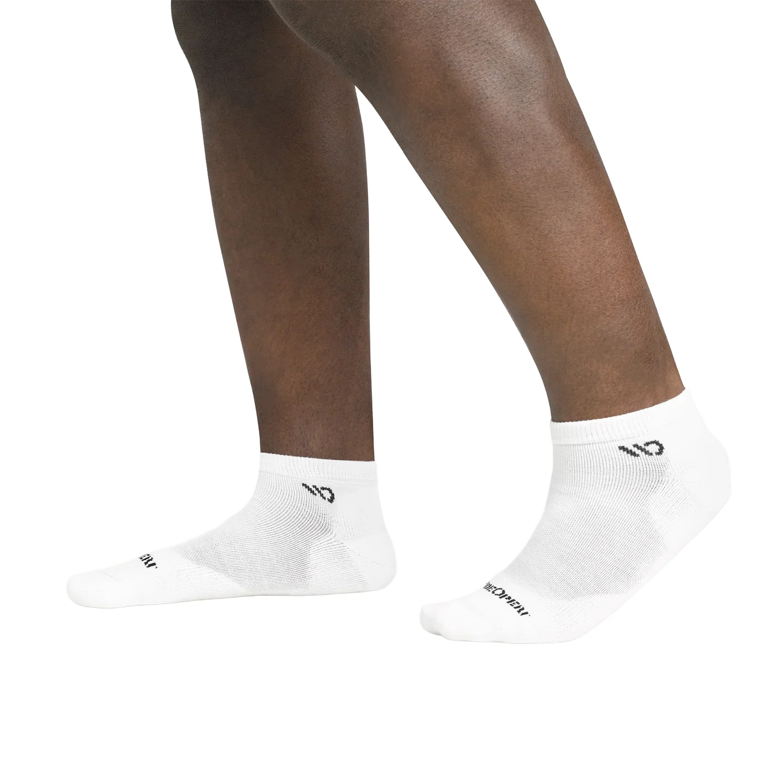 Wide Open Solid Cushioned No Show Sock (Men) - White - Image 4
