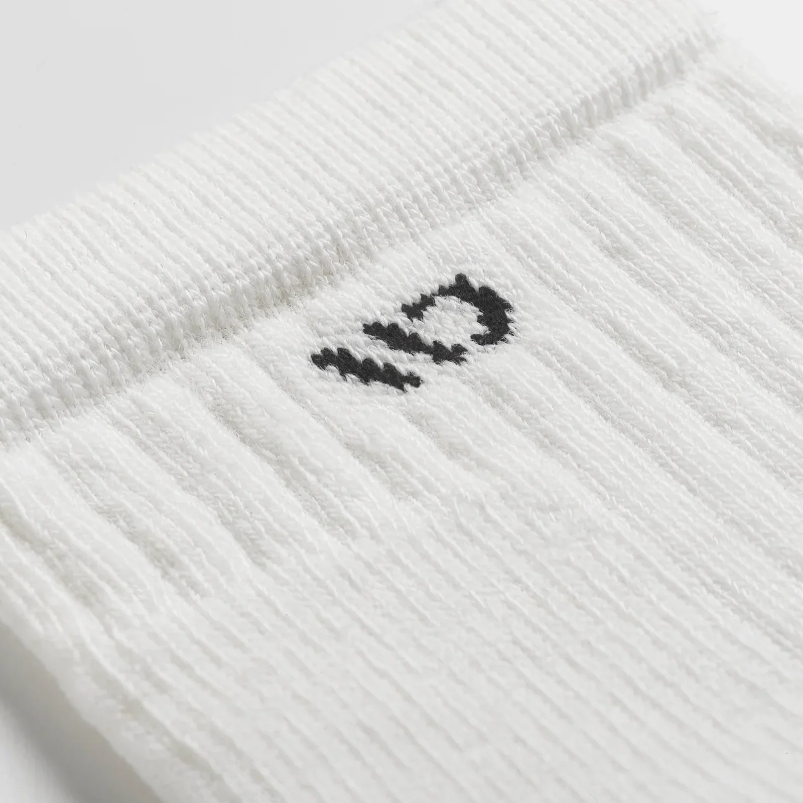 Wide Open Solid Cushioned Quarter Sock (Men) - White - Image 2