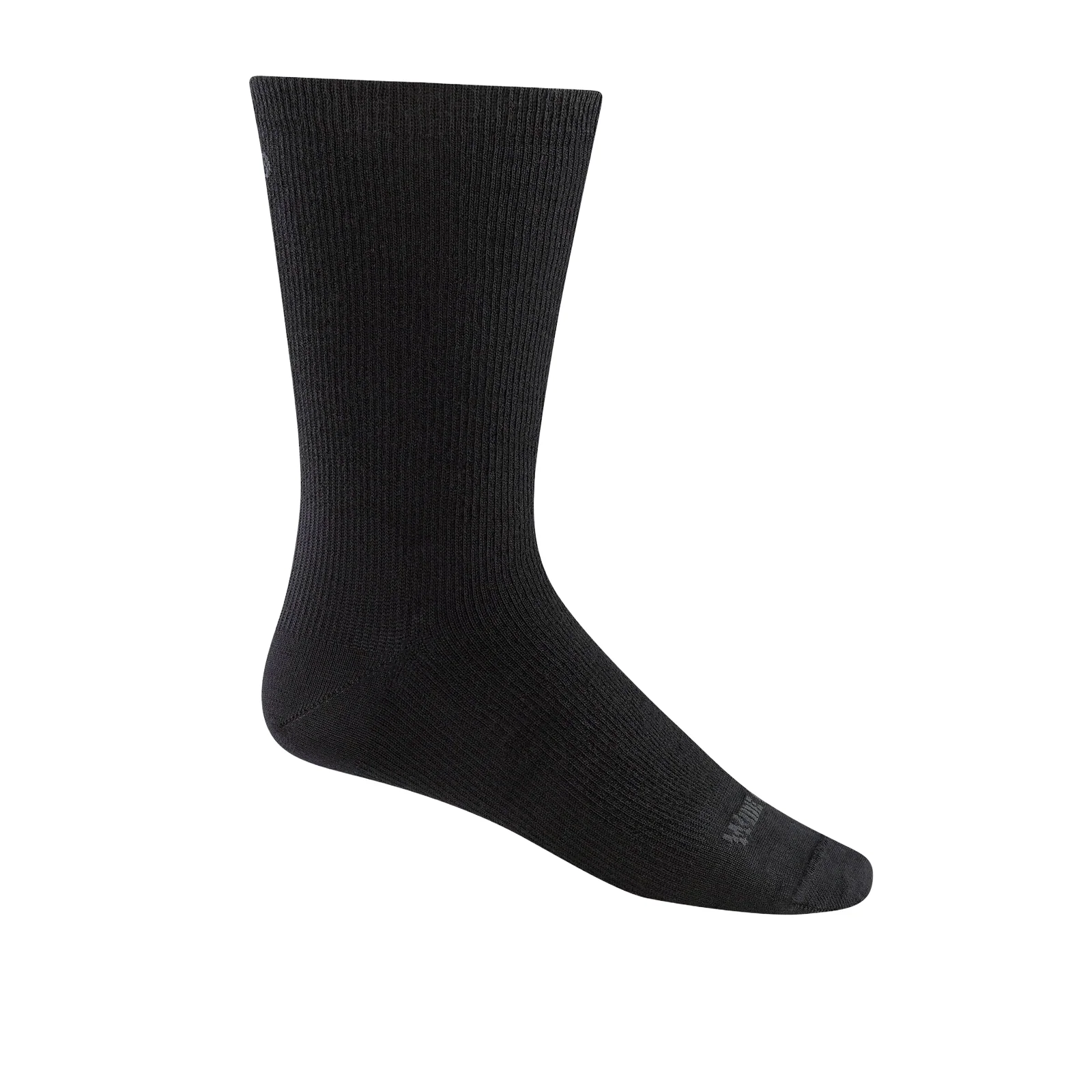 Wide Open Solid Lightweight Crew Sock (Men) - Black