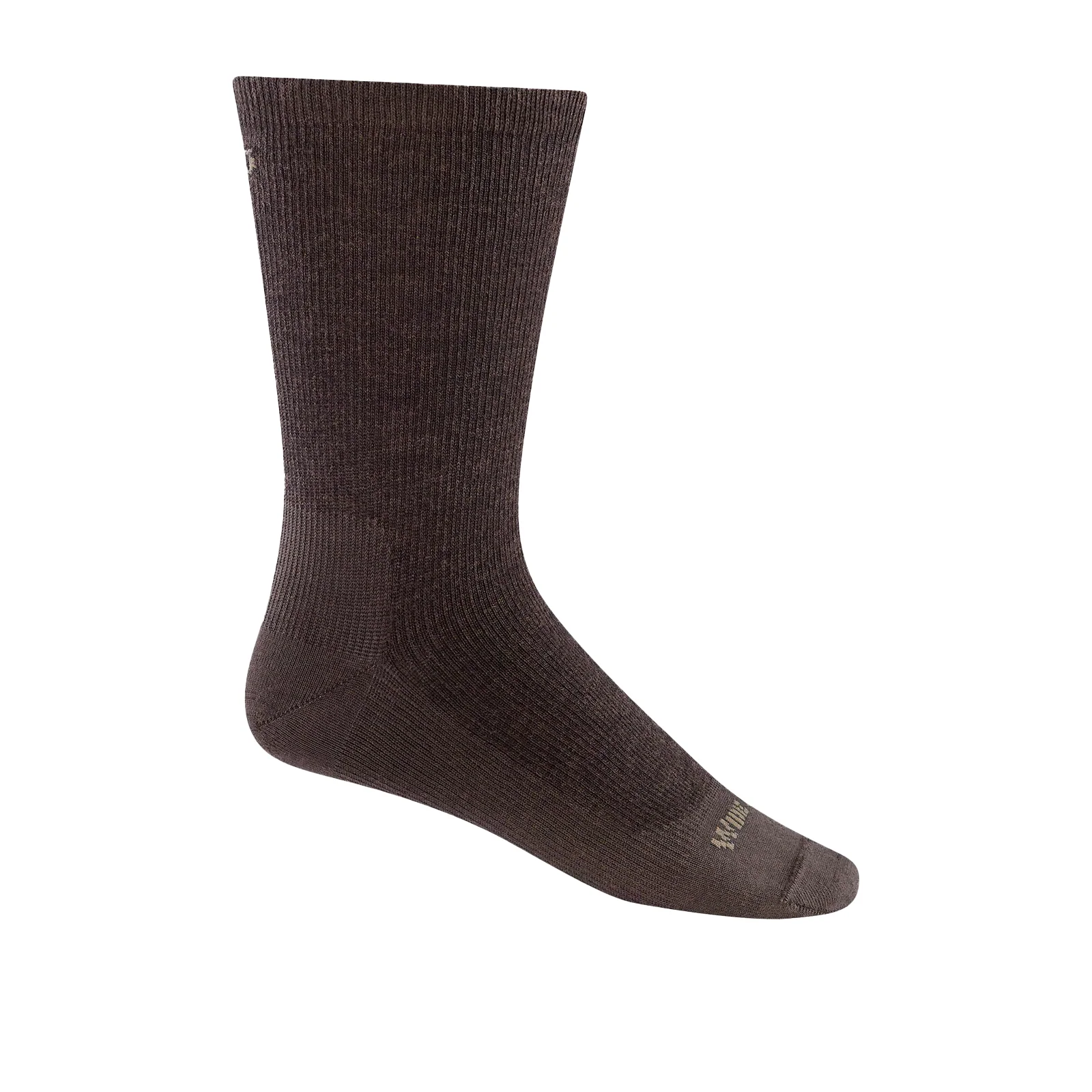 Wide Open Solid Lightweight Crew Sock (Men) - Walnut
