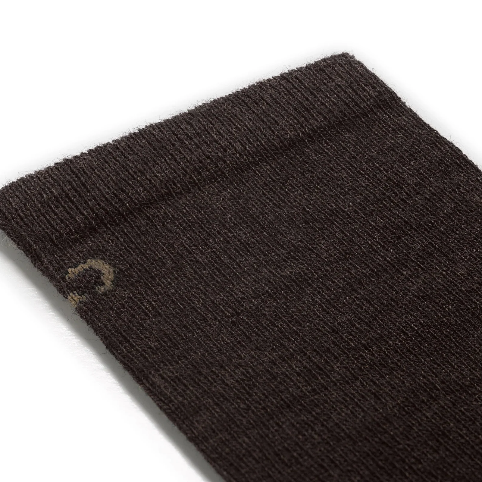 Wide Open Solid Lightweight Crew Sock (Men) - Walnut - Image 2