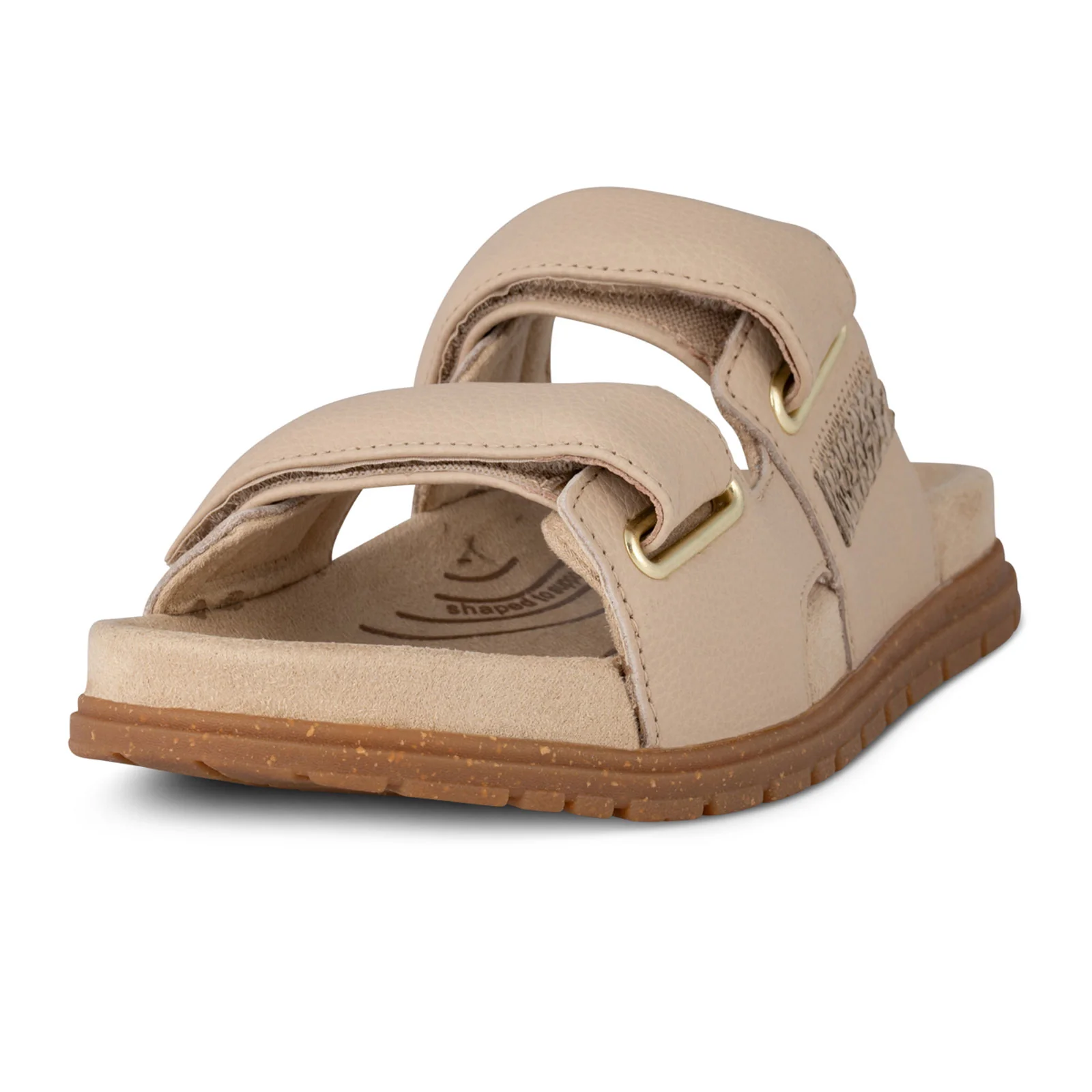 Woden Lisa Slide Sandal (Women) - Coffee Cream Leather - Image 3