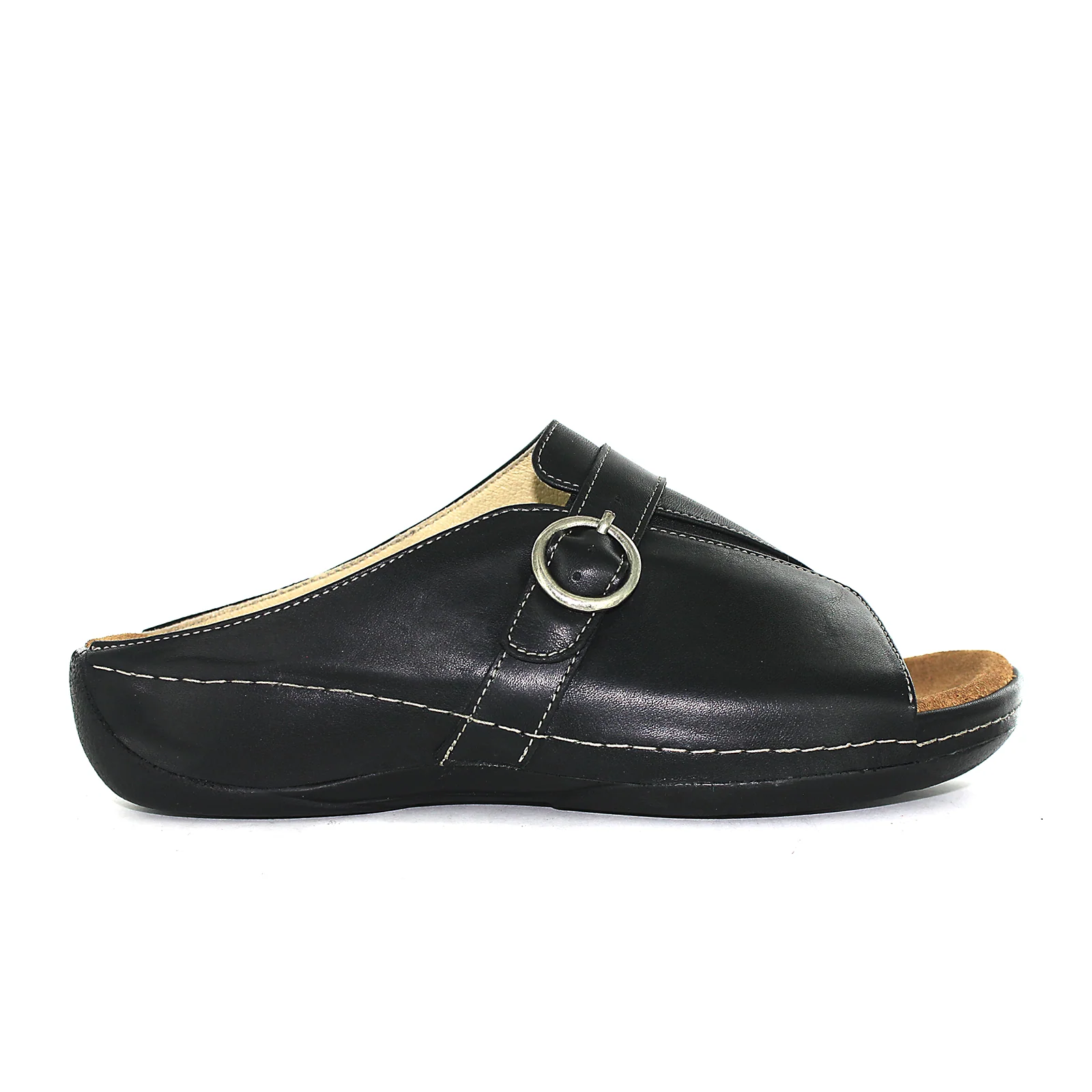 Wolky Elara Slide Sandal (Women) - Black