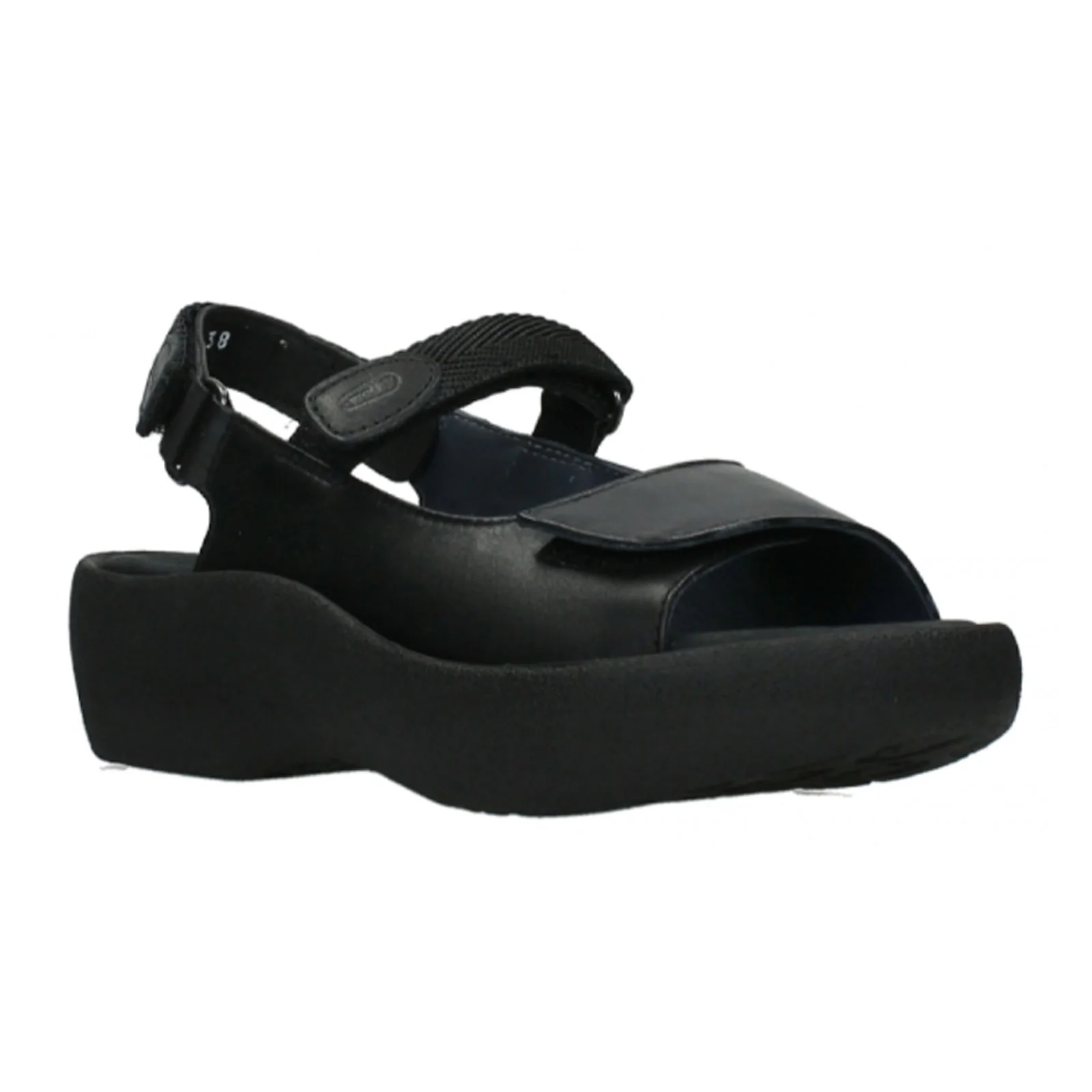 Wolky Jewel Backstrap Sandal (Women) - Black Leather - Image 2