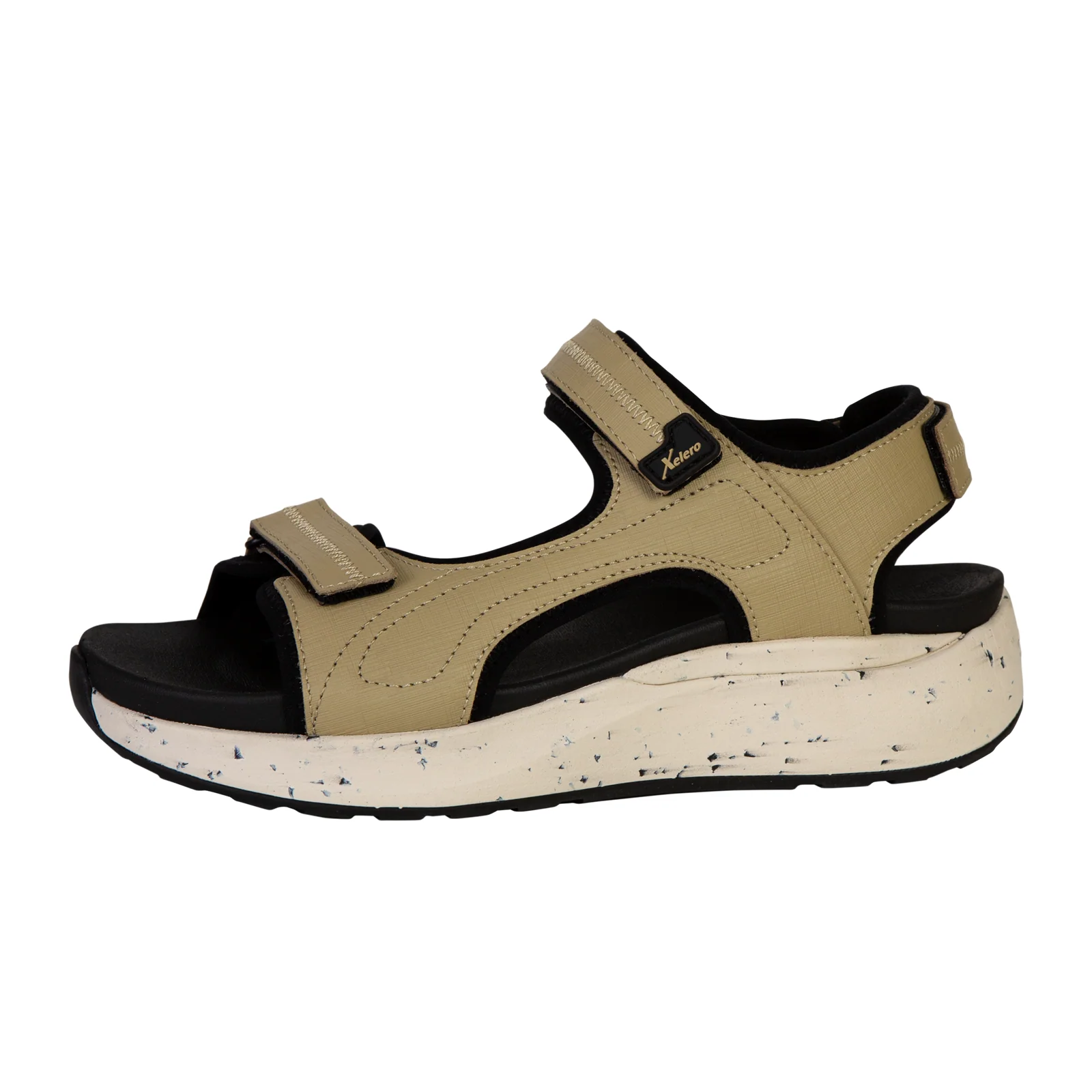 Xelero Sofia Backstrap Sandal (Women) - Tan/Black - Image 2