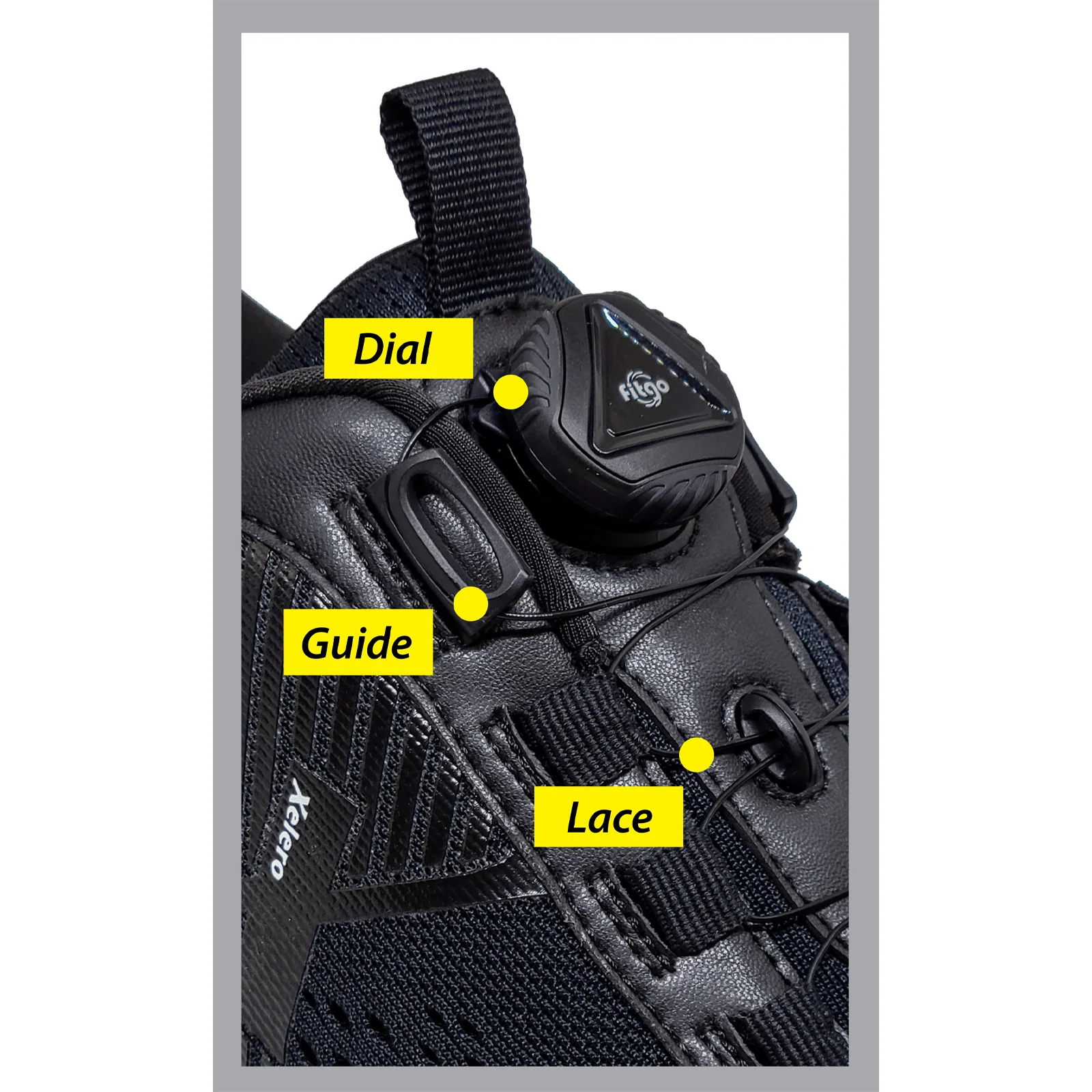 Xelero Steadfast Walking Shoe (Men) - Black FitGo - Image 7