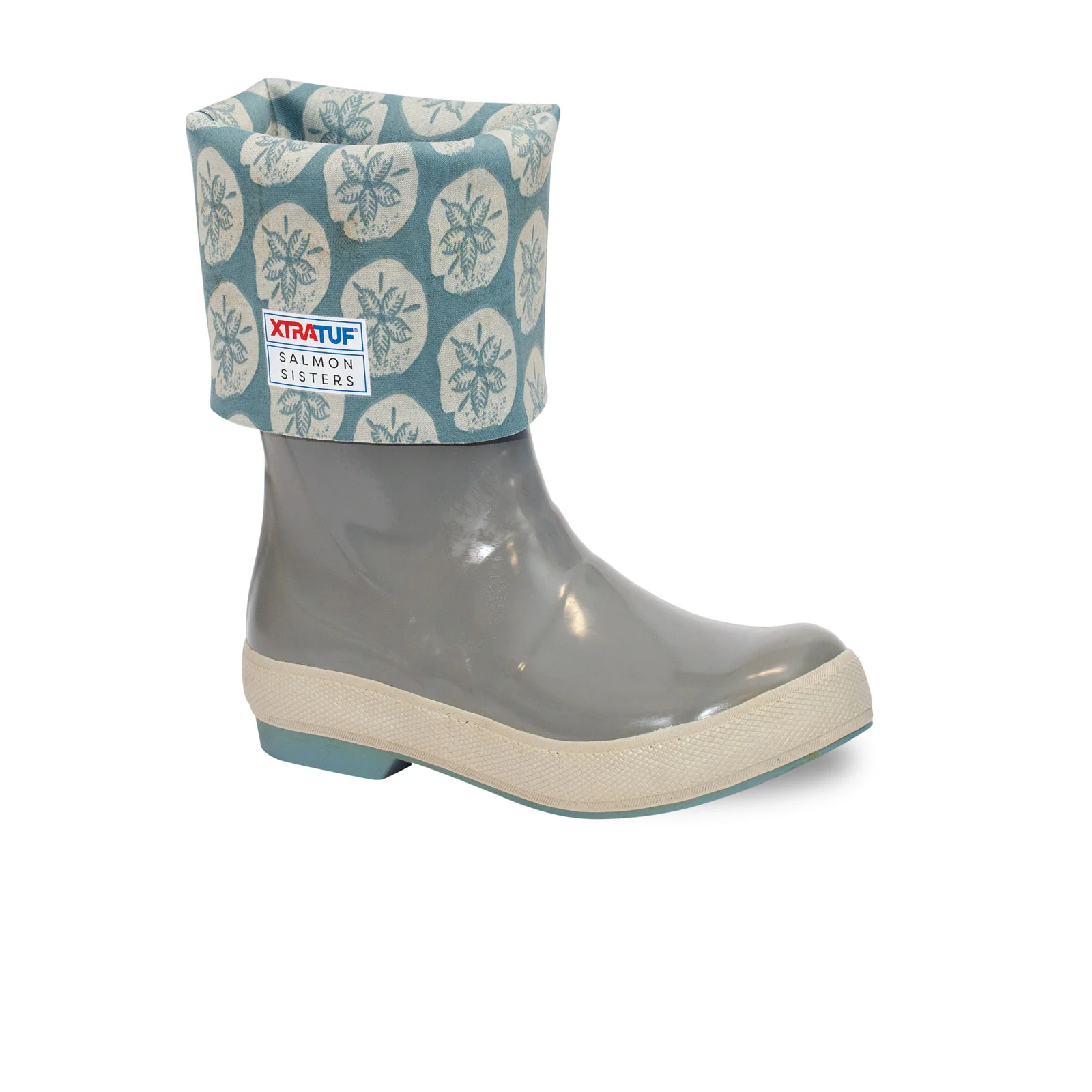 XtraTuf Salmon Sisters 15" Legacy Rain Boot (Women) - Gray/Sand Dollar - Image 2