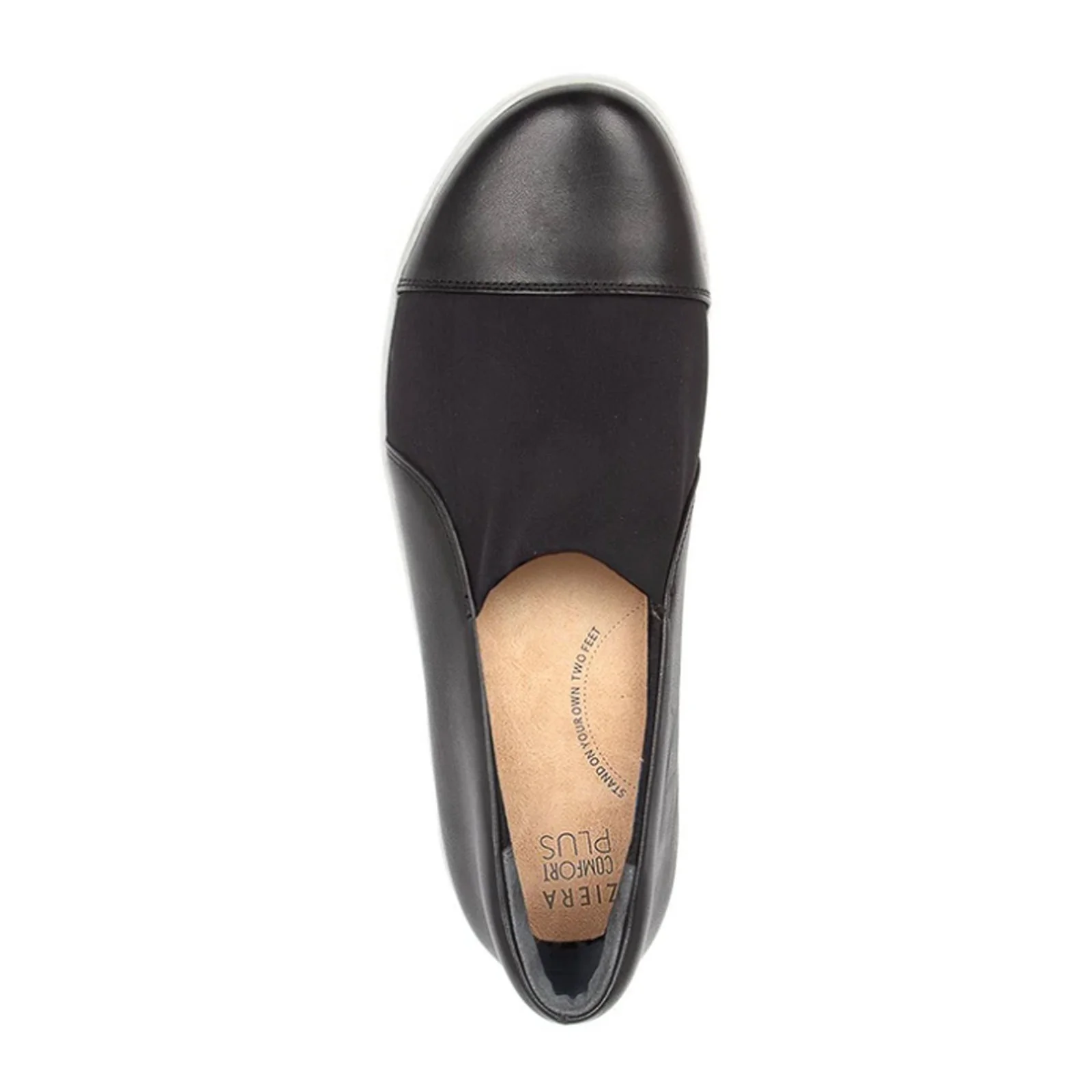 Ziera Duke Slip On (Women) - Black Leather/Neoprene - Image 3