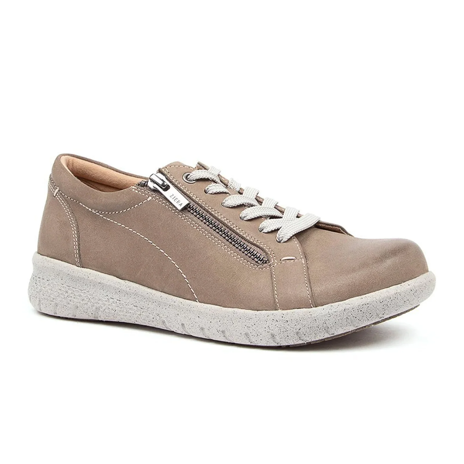 Ziera Solar XF Sneaker (Women) - Taupe Leather - Image 3